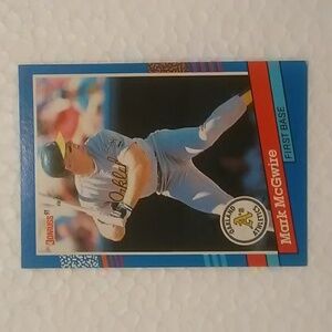 Mark McGwire Baseball Card 1991